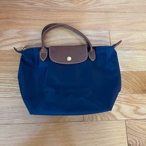 Long champ small bag. Color dark blue purple.